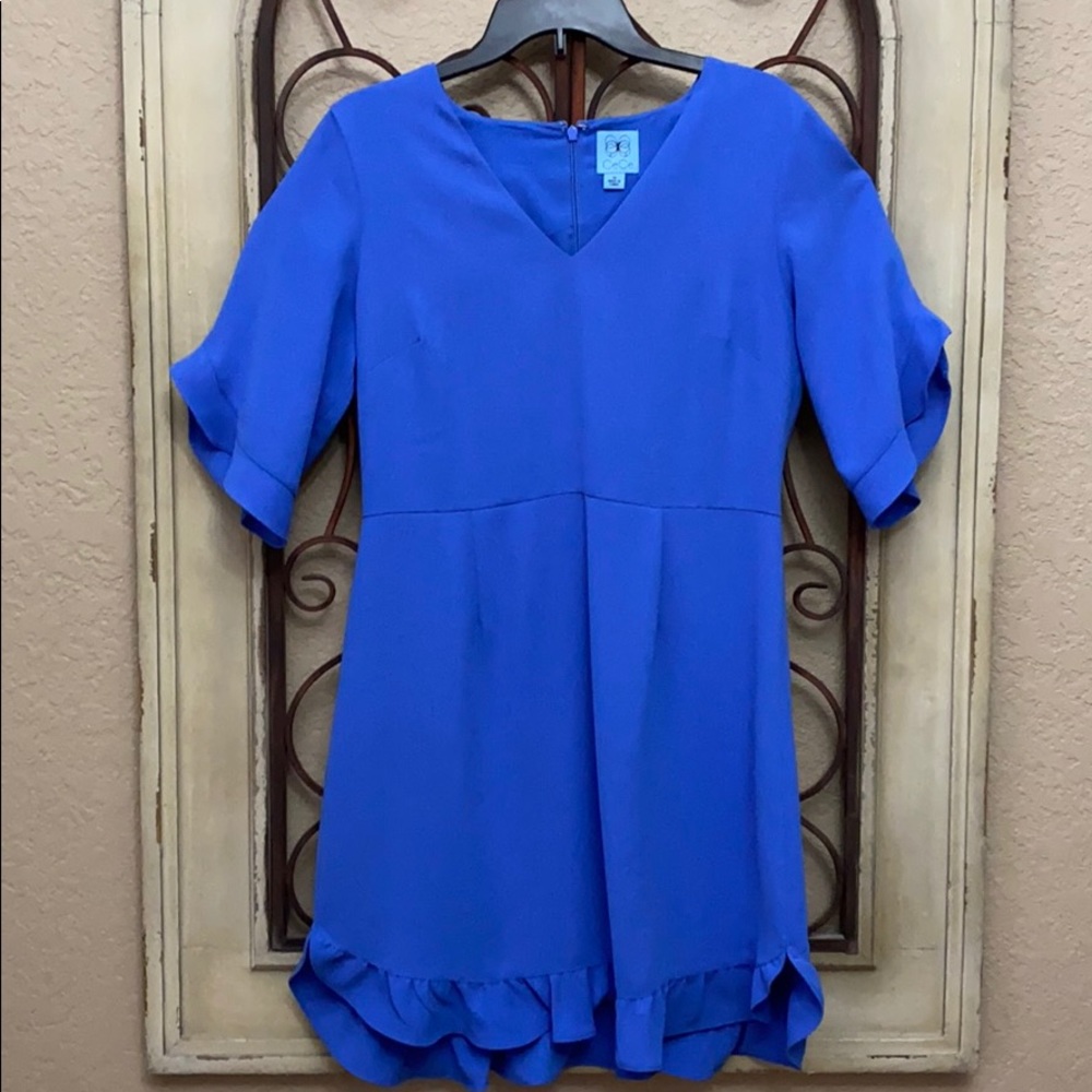 CeCe Ruffle Trim Dress